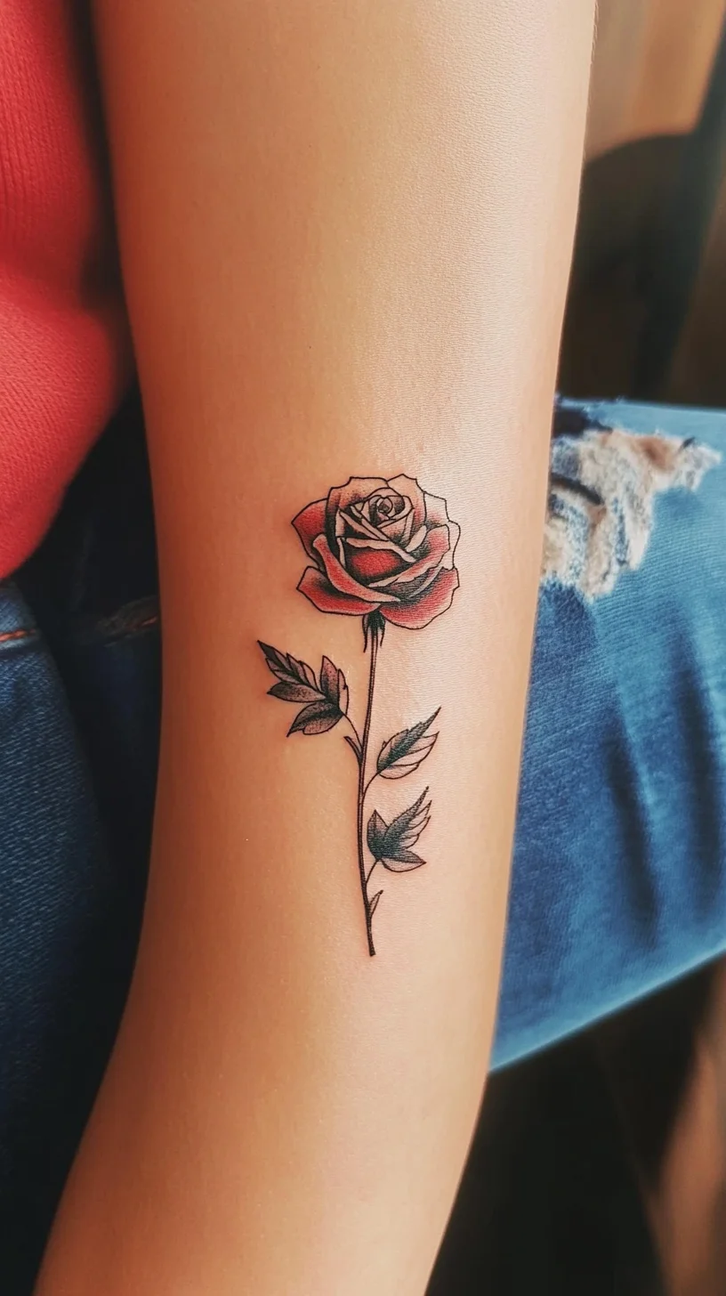 Elegant Rose Tattoo: A Timeless Floral Statement for Every Style