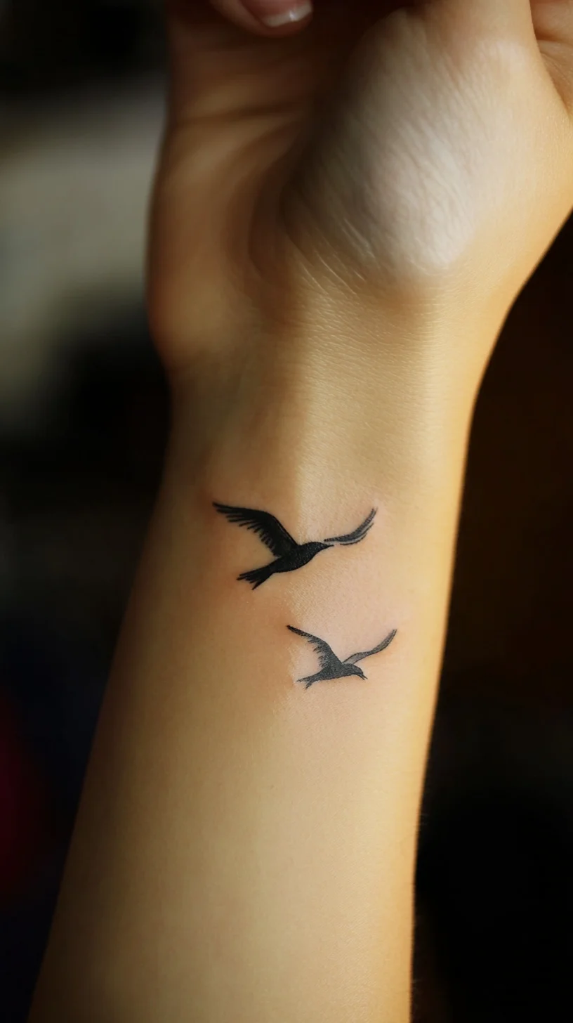 Elegant Silhouette Tattoos: A Timeless Expression of Freedom and Grace