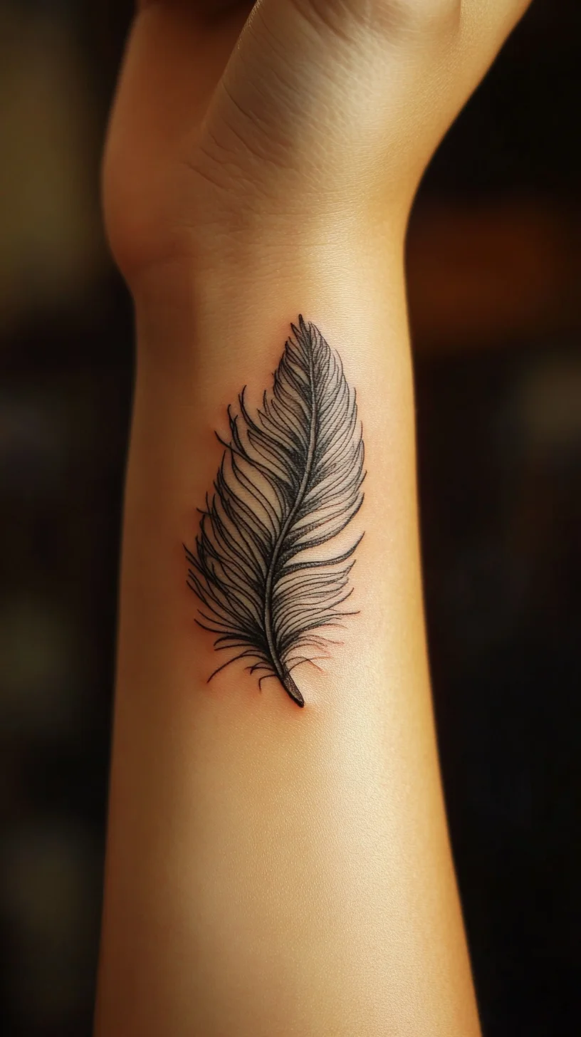 Elegantly Subtle: The Timeless Charm of Feather Tattoos