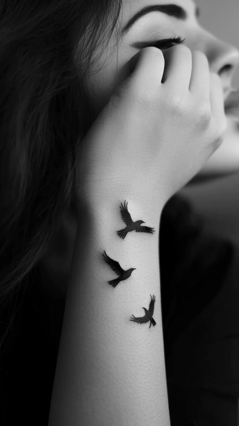 Elevate Your Aesthetic with Graceful Bird Silhouette Tattoos