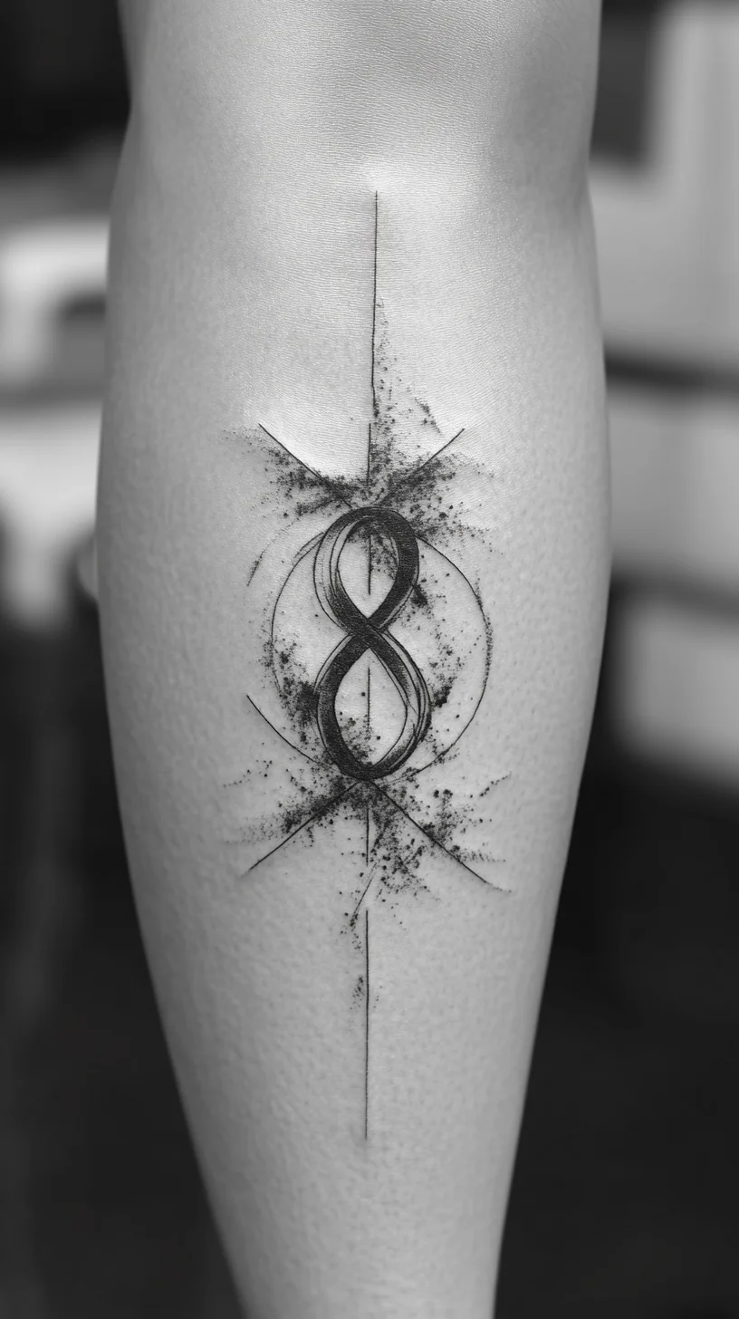 Elevate Your Ink: The Striking Infinity and Starburst Tattoo Design