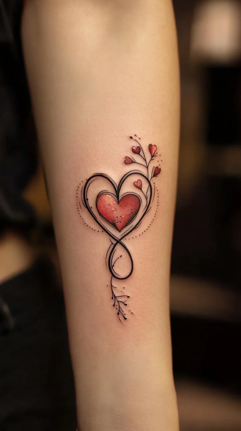 Elevate Your Ink: The Timeless Elegance of Heart Tattoos with Floral Accents