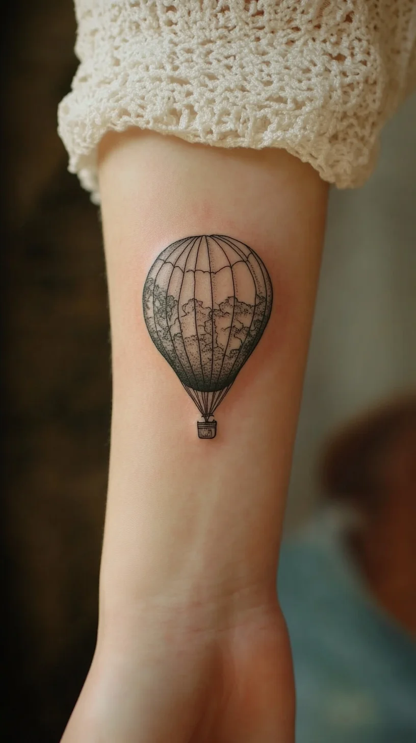 Elevate Your Style with a Dreamy Hot Air Balloon Tattoo