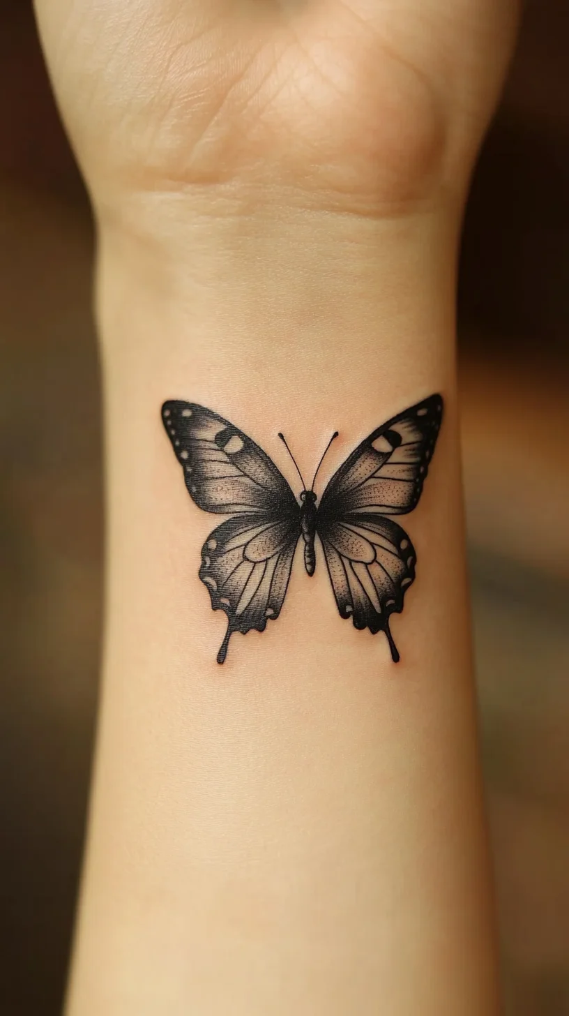 Elevate Your Style with a Stunning Black Butterfly Tattoo