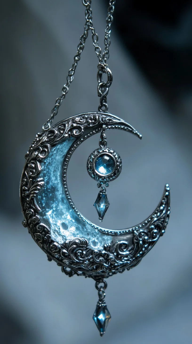 Embrace Cosmic Elegance with this Stunning Moon Phase Pendant Necklace