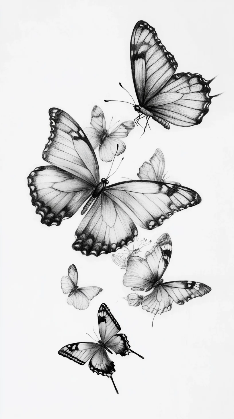 Embrace Elegance: Stunning Black and White Butterfly Tattoos for Timeless Beauty