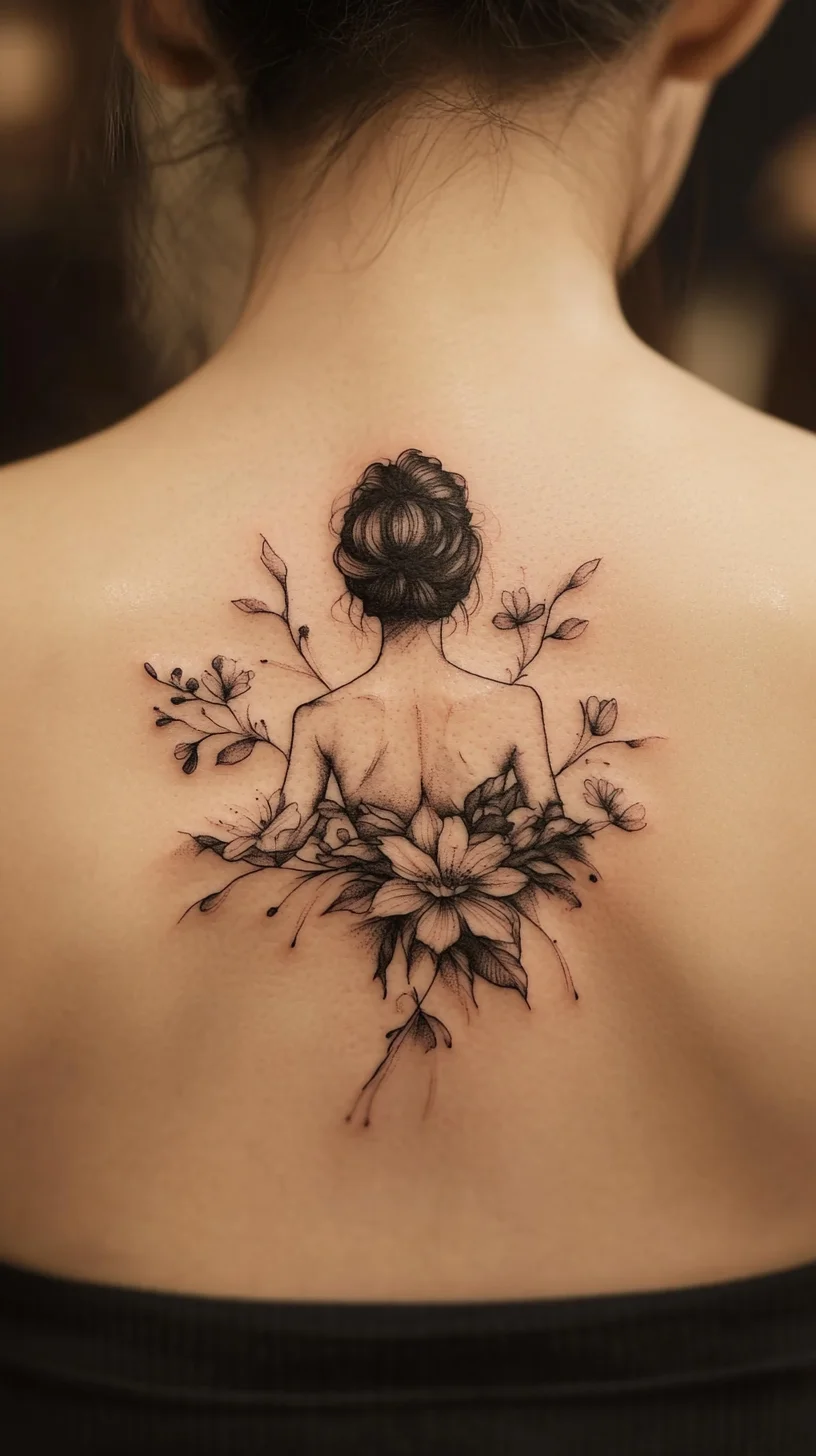 Embrace Elegance: The Floral Silhouette Tattoo for Timeless Beauty