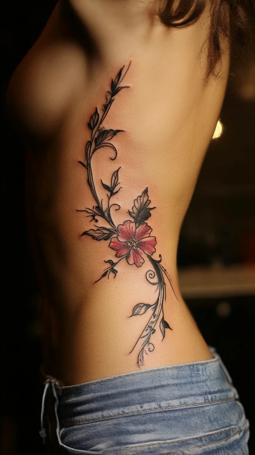 Embrace Elegance: The Floral Vine Tattoo that Captivates and Inspires