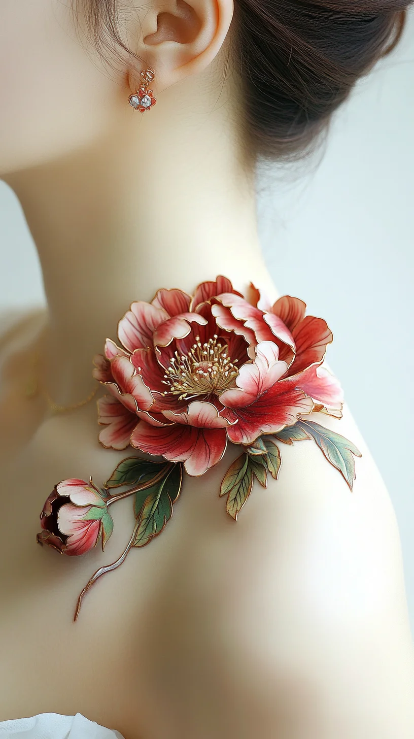 Embrace Elegance: The Stunning Floral Shoulder Tattoo Design