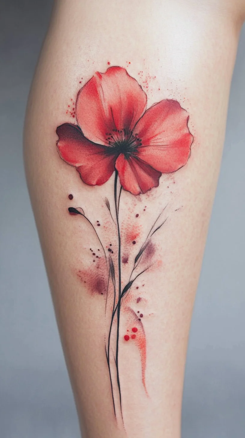 Embrace Elegance: The Stunning Watercolor Floral Tattoo Trend