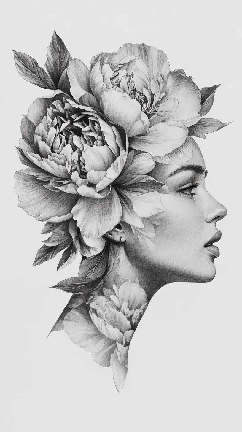 Embrace Elegance: The Timeless Floral Ink Art Style