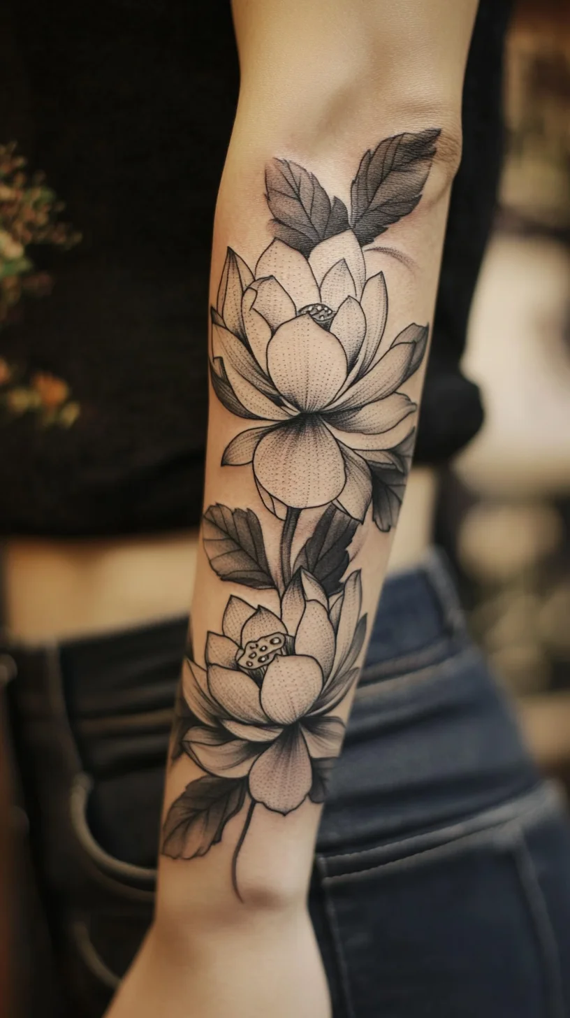 Embrace Elegance with a Stunning Lotus Flower Tattoo Design