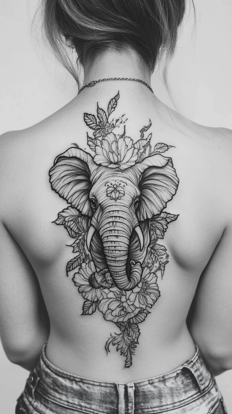 Embrace Elegance with an Intricate Elephant Tattoo Design