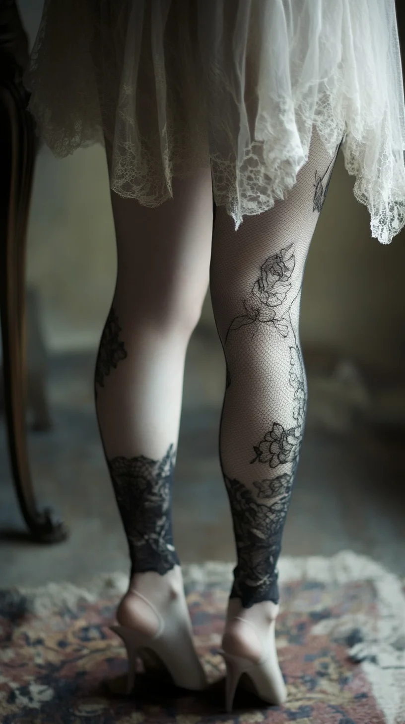 Embrace Elegance with Stunning Lace-Patterned Hosiery for Any Occasion