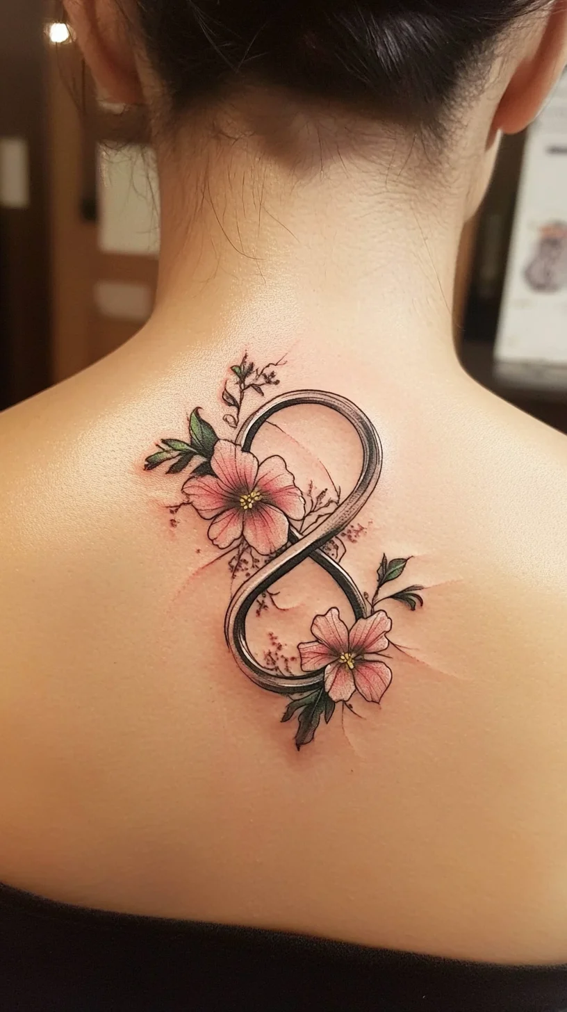 Embrace Eternity: Stunning Floral Infinity Tattoo for Timeless Beauty