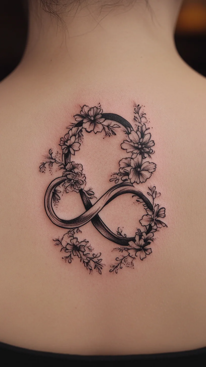 Embrace Eternity: The Floral Infinity Tattoo That Dazzles