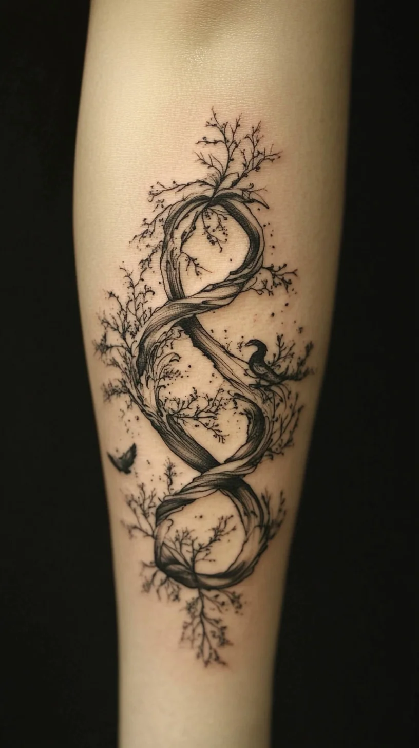 Embrace Eternity: The Timeless Infinity Tree Tattoo Design