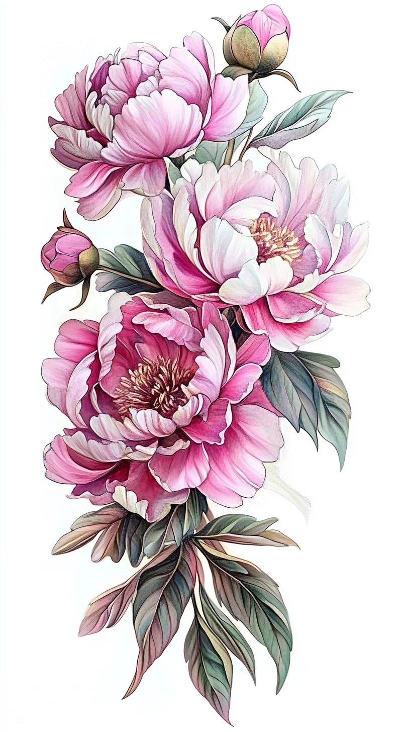 Embrace Floral Elegance: Stunning Peony Tattoos for Timeless Beauty