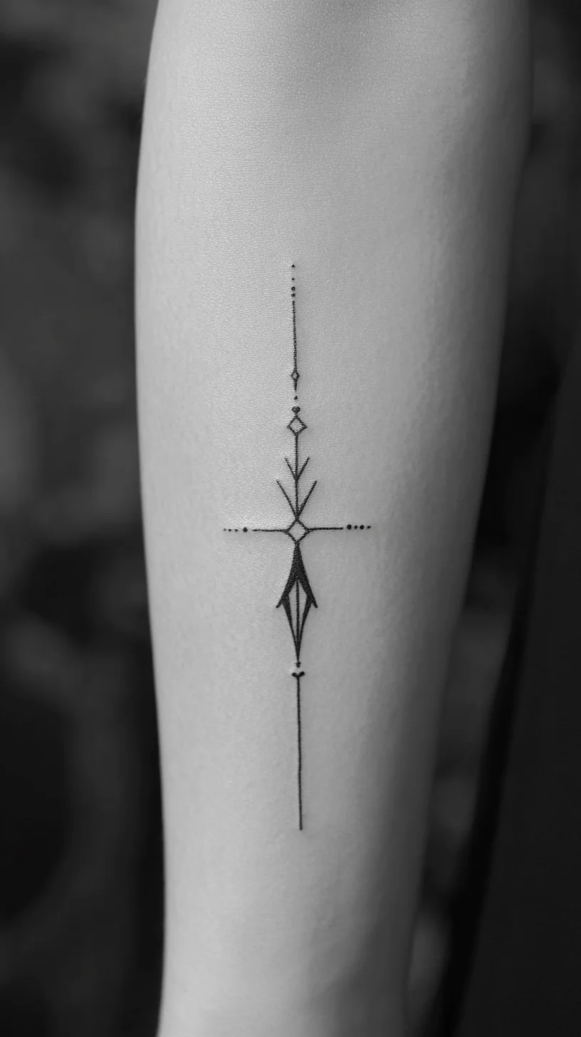 Embrace Minimalism: The Artistic Arrow Tattoo for a Timeless Look