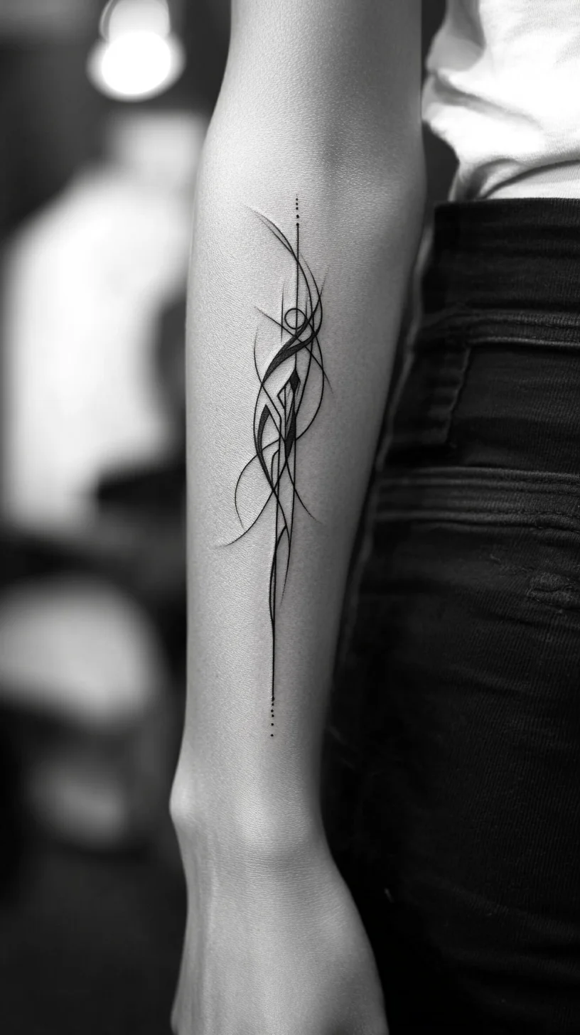 Embrace Minimalism with Elegant Abstract Ink: A Tattoo Style for Every Aesthetic