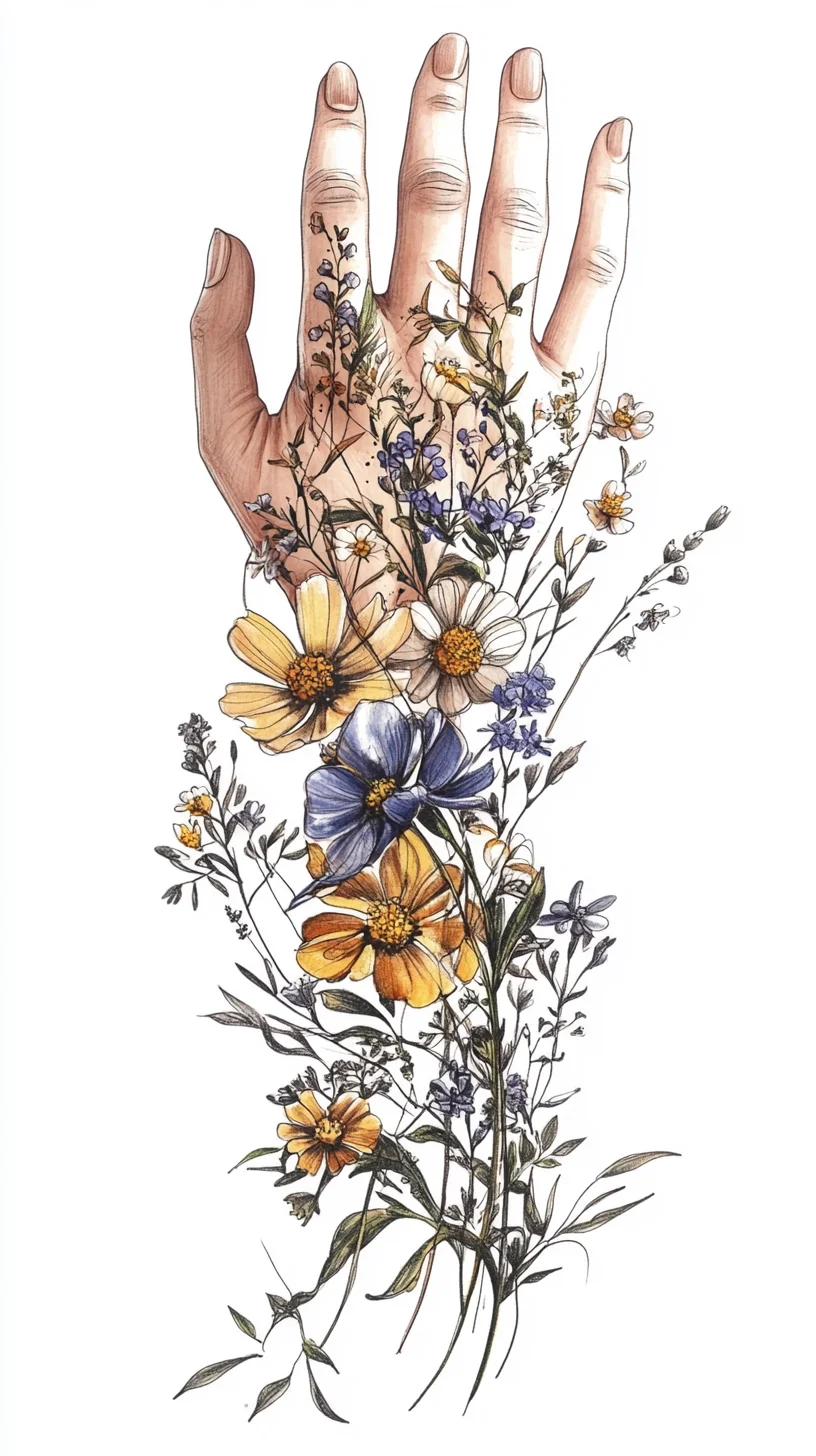 Embrace Nature: Elegant Floral Tattoos for a Fresh, Whimsical Look