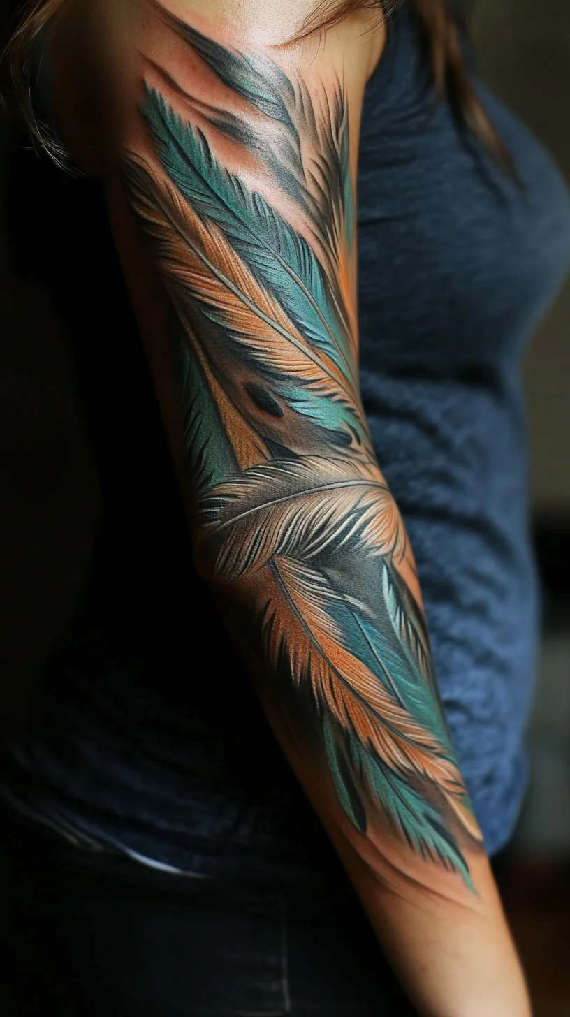 Embrace Nature: Stunning Feather Tattoo for an Artistic Flair