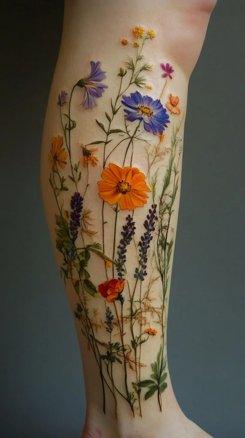 Embrace Nature: Stunning Floral Tattoos that Celebrate Natural Beauty