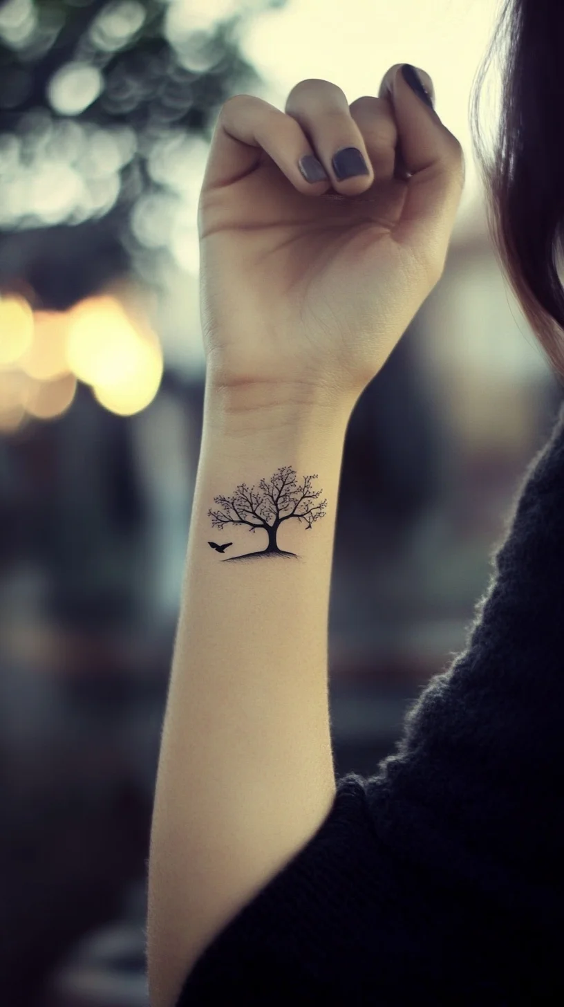 Embrace Nature: Timeless Tree Tattoos for a Touch of Whimsy