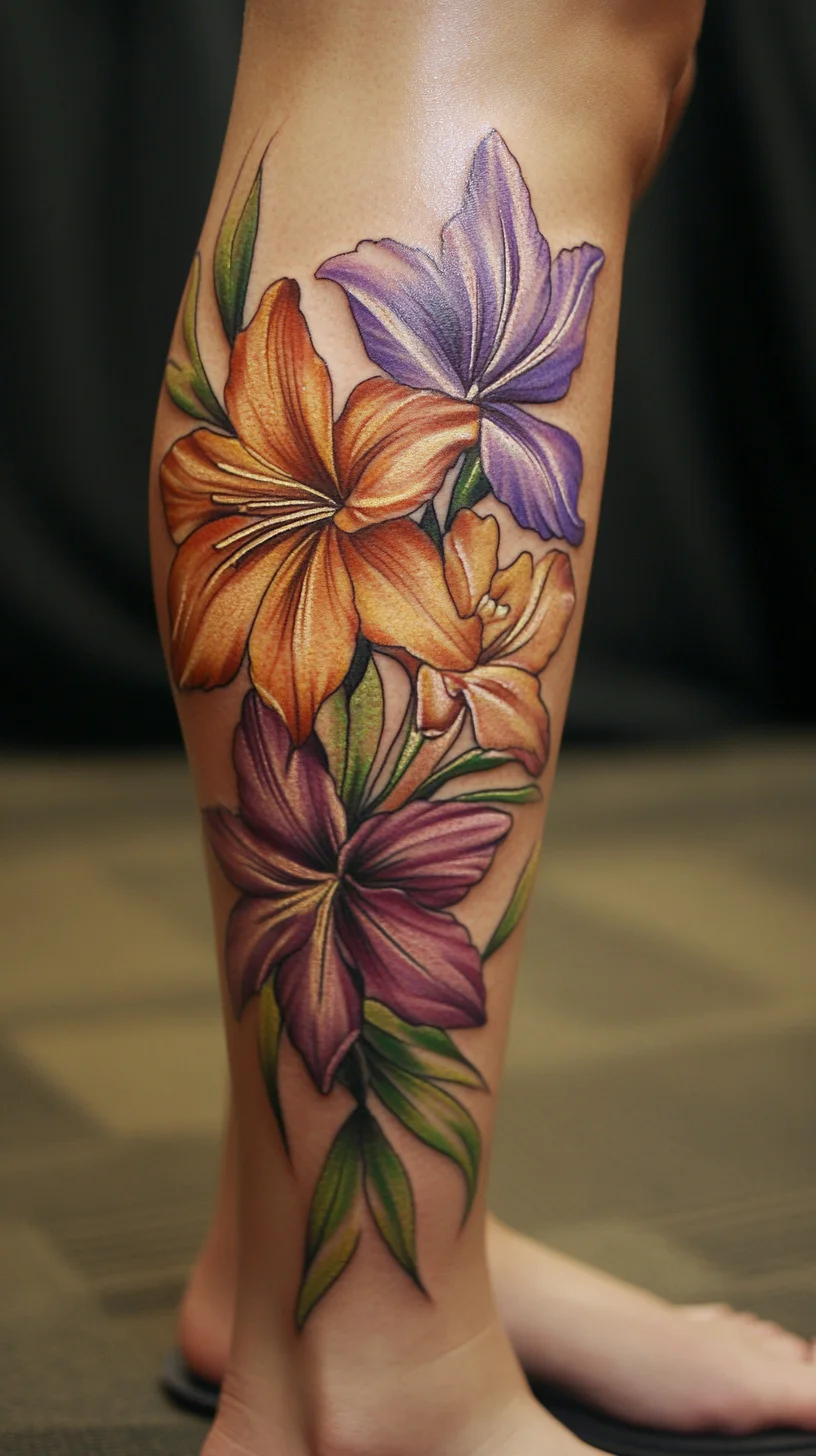 Embrace Nature: Vibrant Floral Tattoos for a Bold Expression