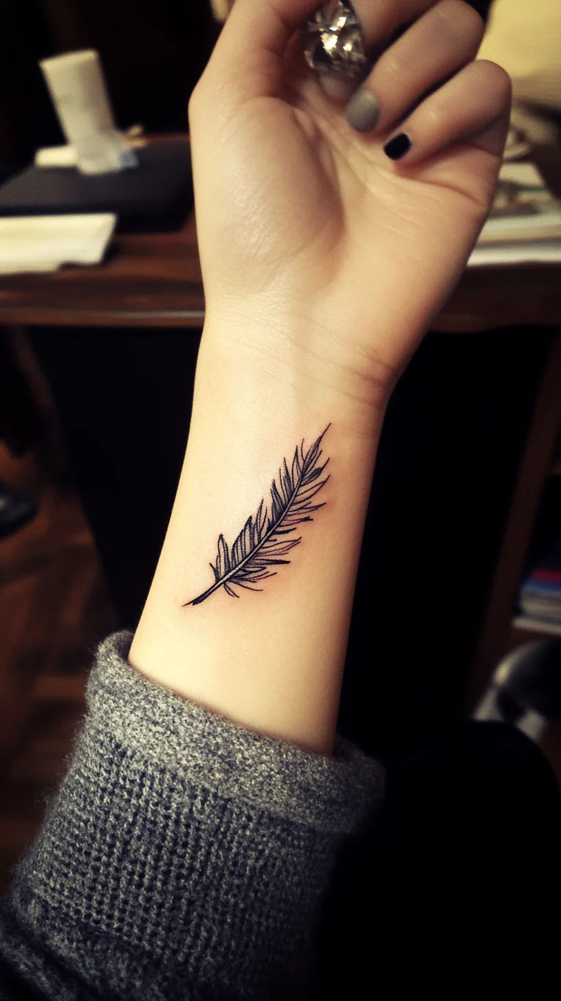 Embrace Nature with a Delicate Leaf Tattoo: A Subtle Statement of Elegance