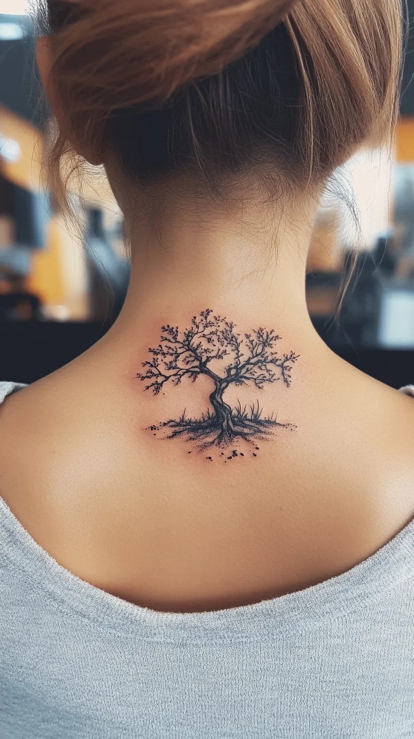 Embrace Nature with a Stunning Tree Tattoo: A Symbol of Strength and Growth