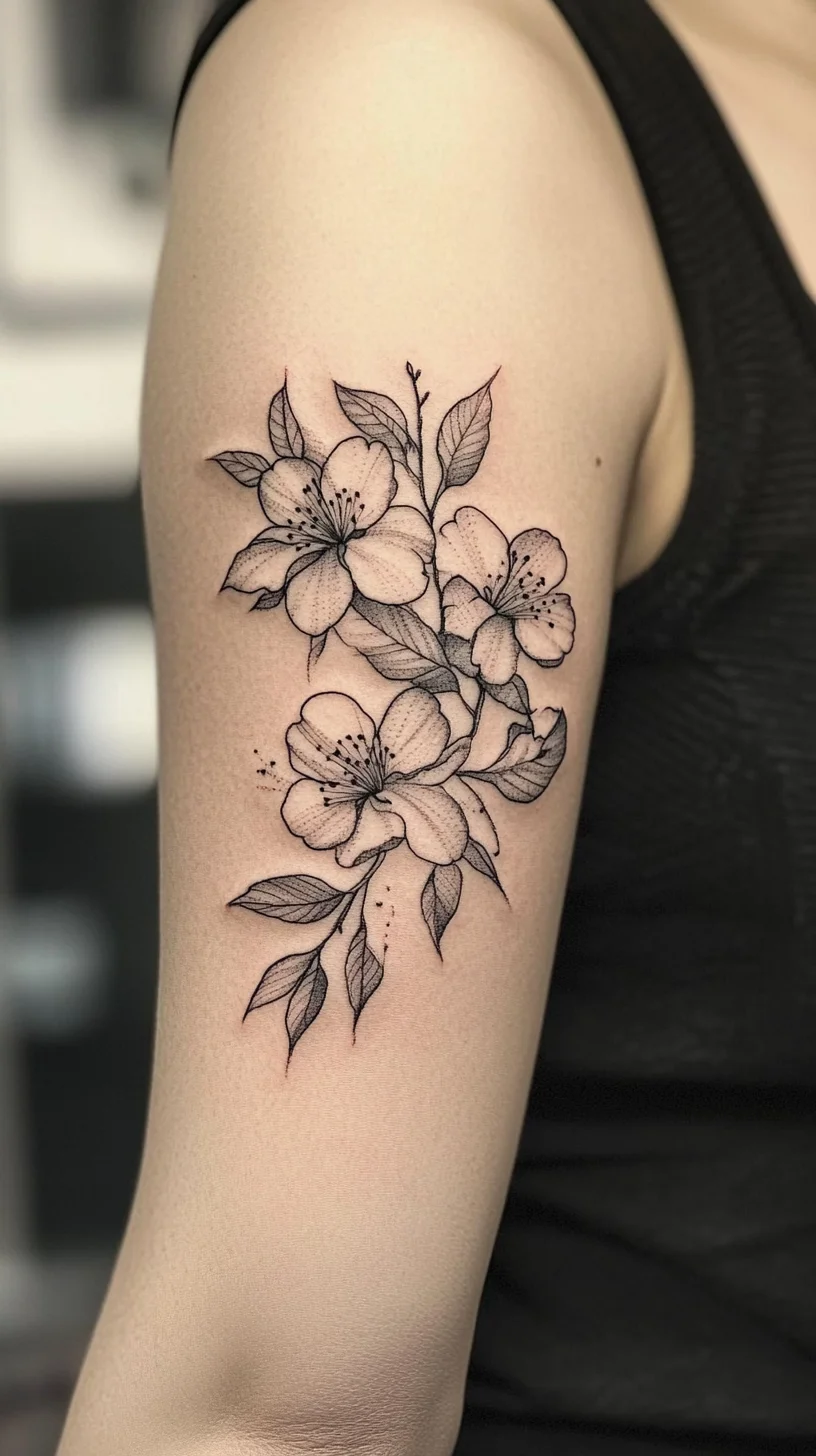 Embrace Nature with an Elegant Floral Tattoo Design