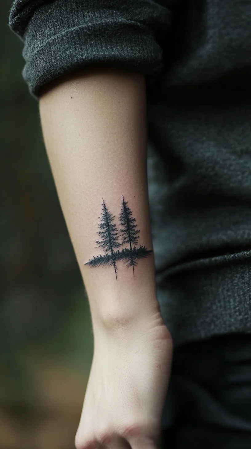 Embrace Nature with Minimalist Tree Tattoos: A Perfect Touch of Serenity