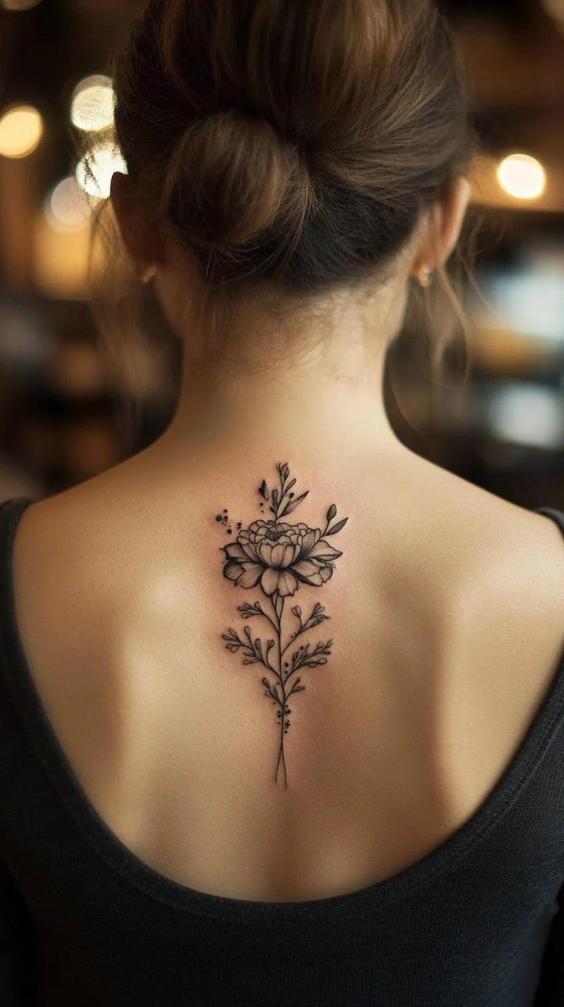 Embrace Nature with Stunning Floral Back Tattoos: A Timeless Trend