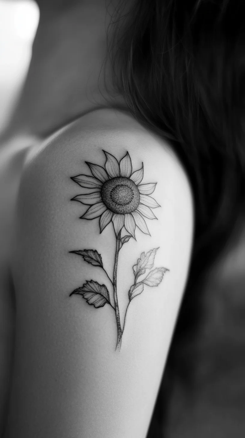 Embrace Nature's Beauty: The Timeless Sunflower Tattoo for Effortless Elegance