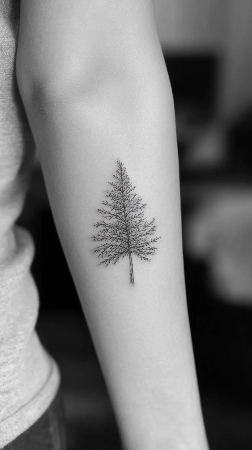 Embrace Nature's Beauty with a Delicate Tree Tattoo Design