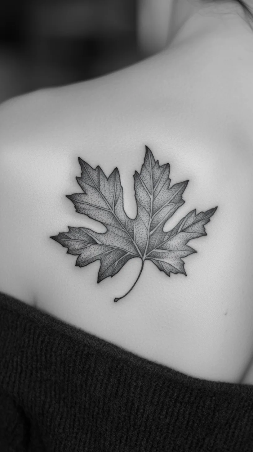 Embrace Nature's Elegance with a Stunning Maple Leaf Tattoo