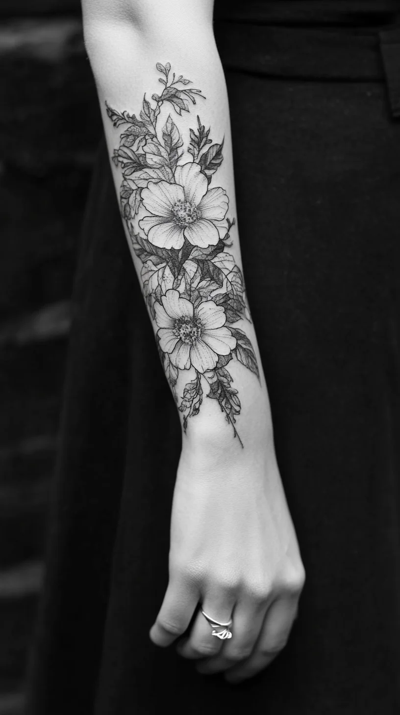 Embrace Nature's Elegance with Stunning Floral-Inspired Arm Tattoos