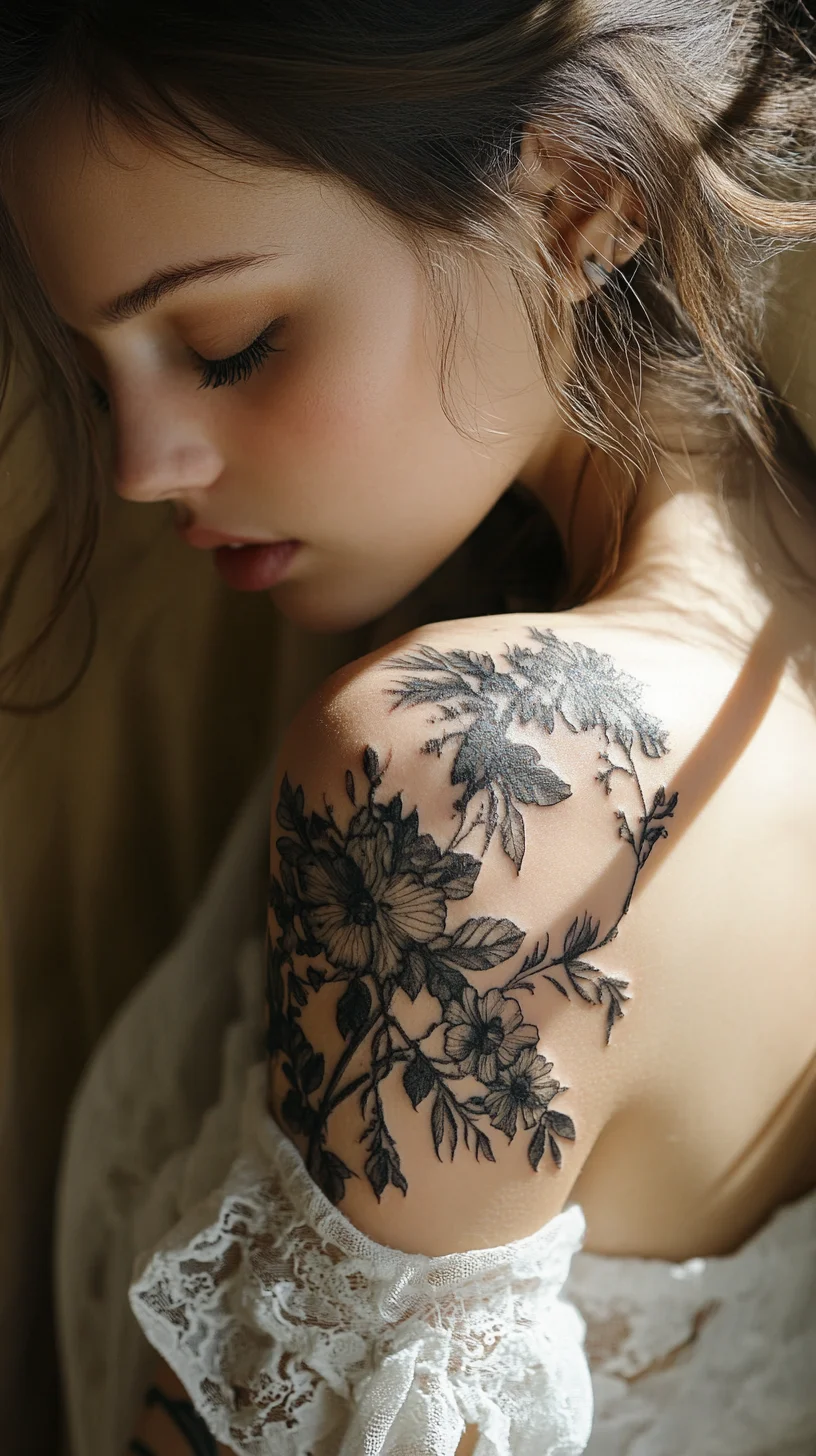 Embrace Organic Elegance: Floral Tattoos with a Touch of Femininity