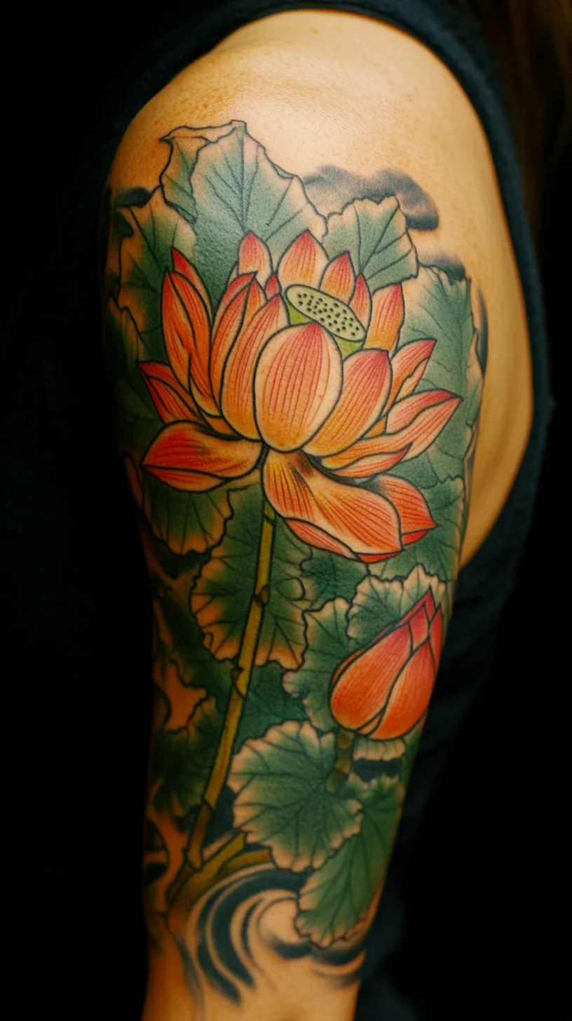 Embrace Serenity: The Stunning Lotus Blossom Tattoo