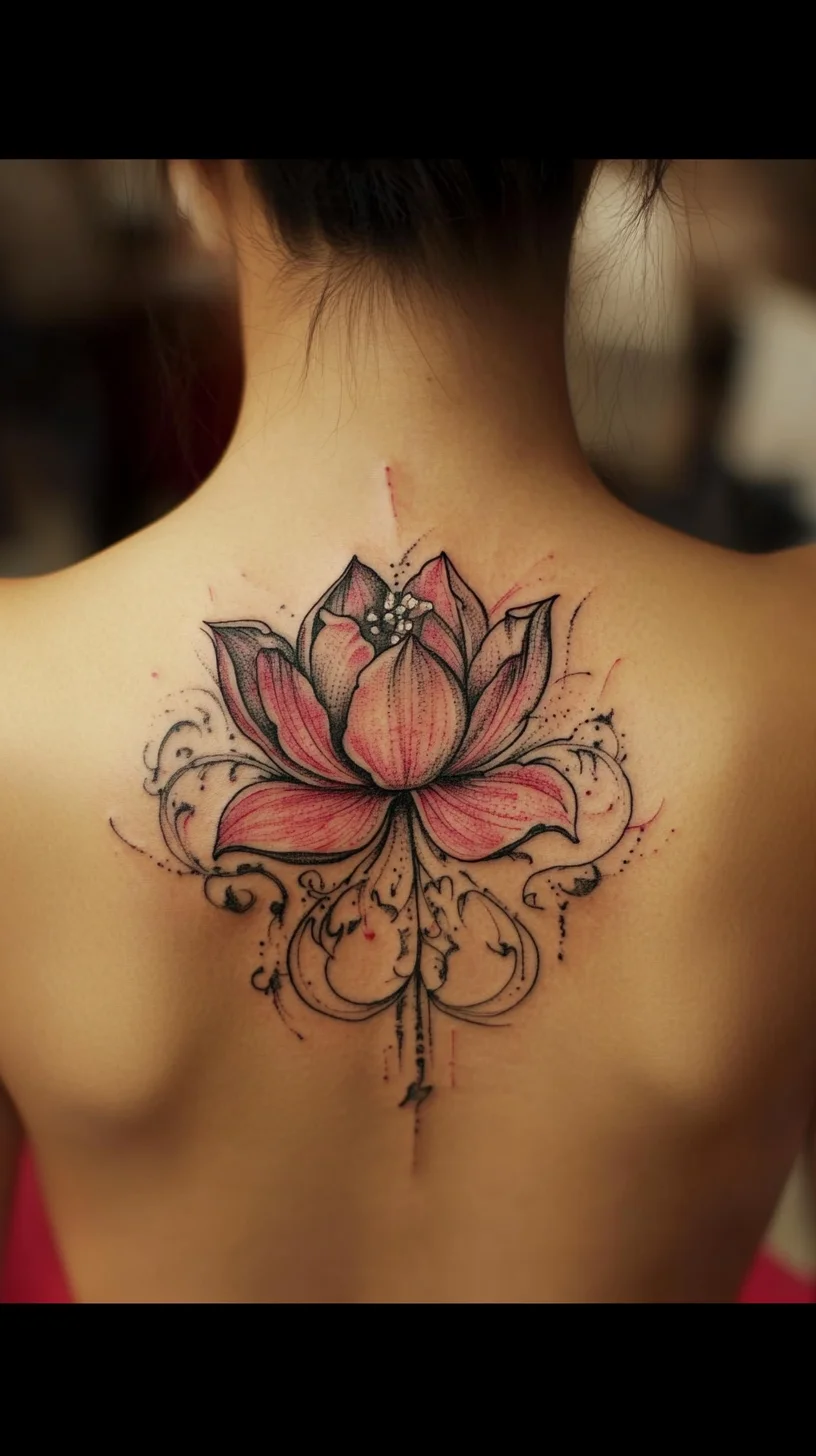 Embrace Serenity with a Stunning Lotus Flower Tattoo Design