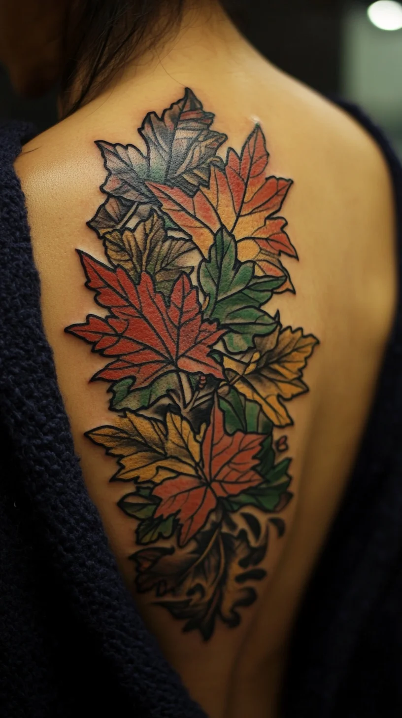 Embrace the Beauty of Autumn with Vibrant Leaf Tattoos