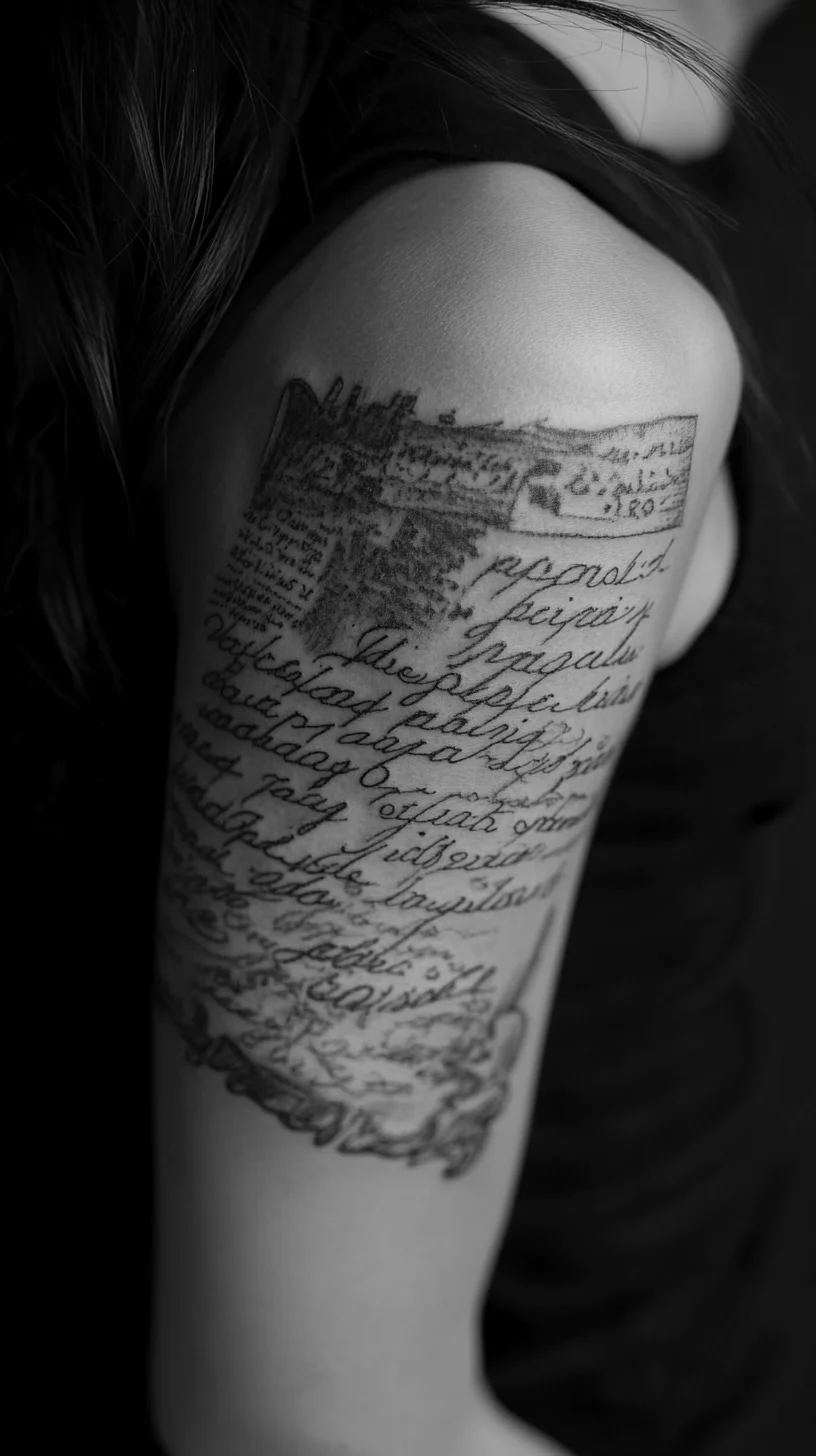 Embrace the Elegance of Script: A Timeless Tattoo for Personal Expression