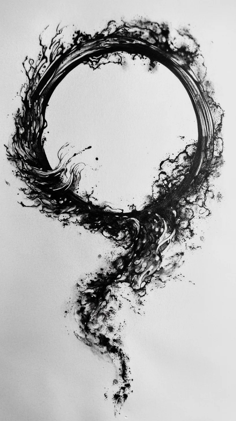 Embrace the Flow: Stunning Circular Ink Art for Bold Expression