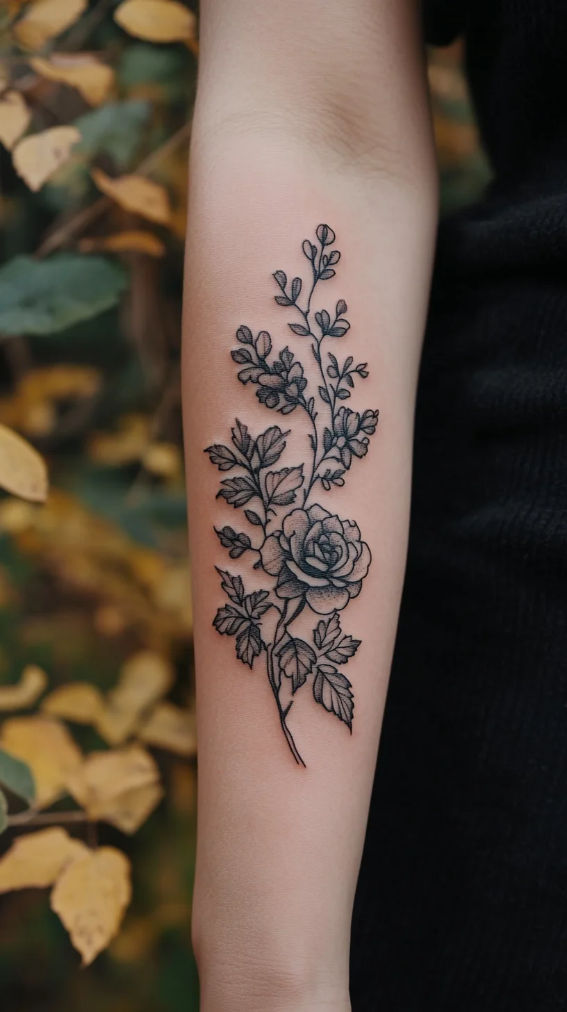 Embrace Timeless Elegance with a Stunning Floral Tattoo Design