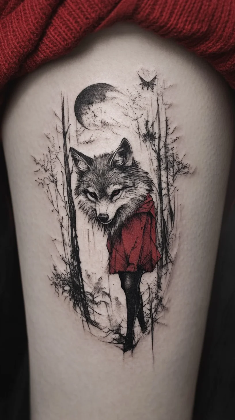 Embrace Your Wild Side: Captivating Wolf and Woodland Tattoo Art