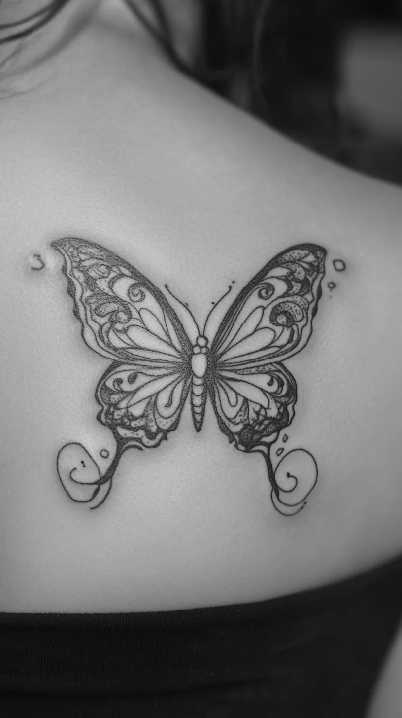 Enchanting Elegance: The Intricate Butterfly Tattoo for Graceful Souls