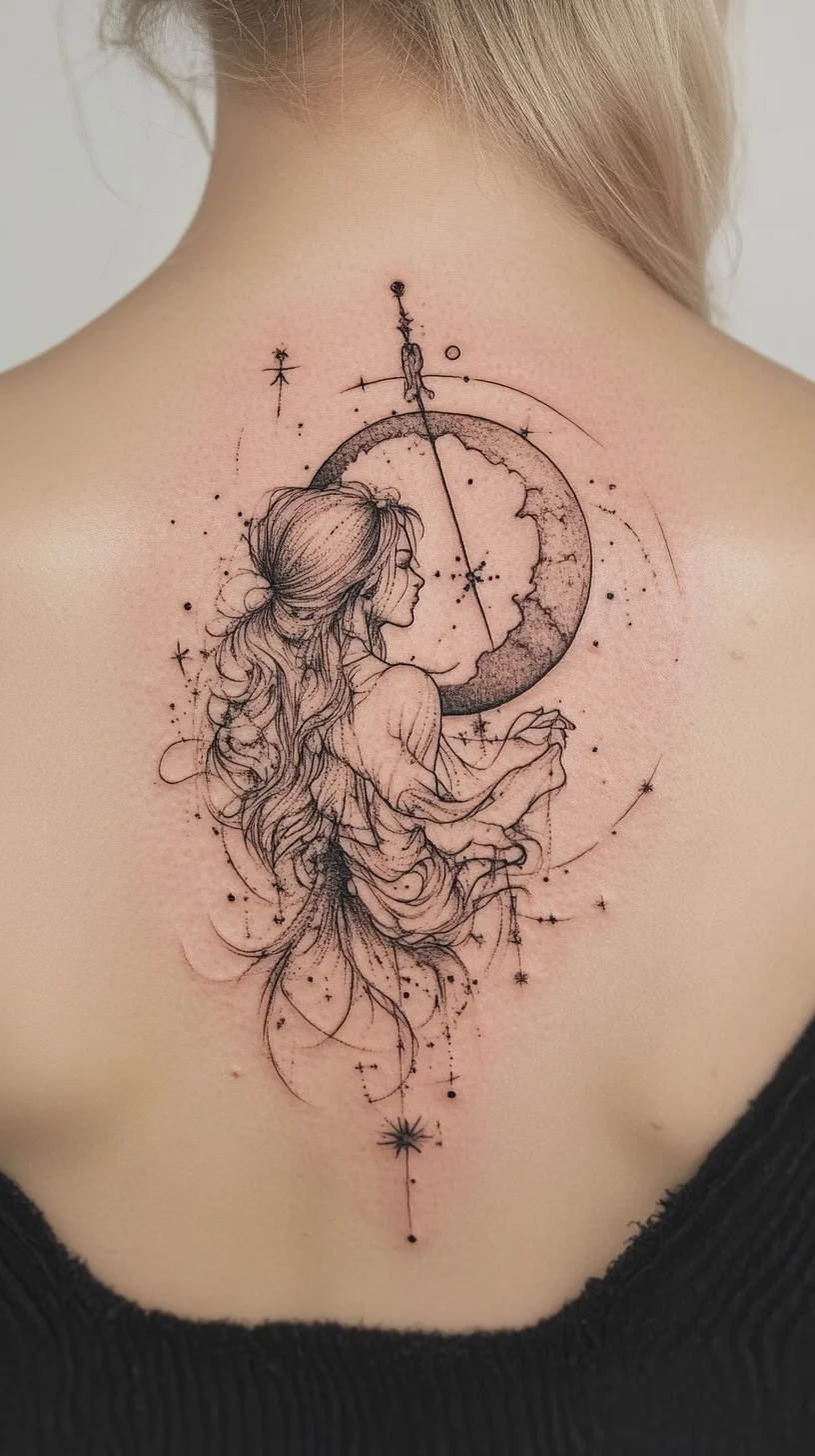 Enchanting Moonlit Dreams: Embrace the Beauty of Celestial Tattoos