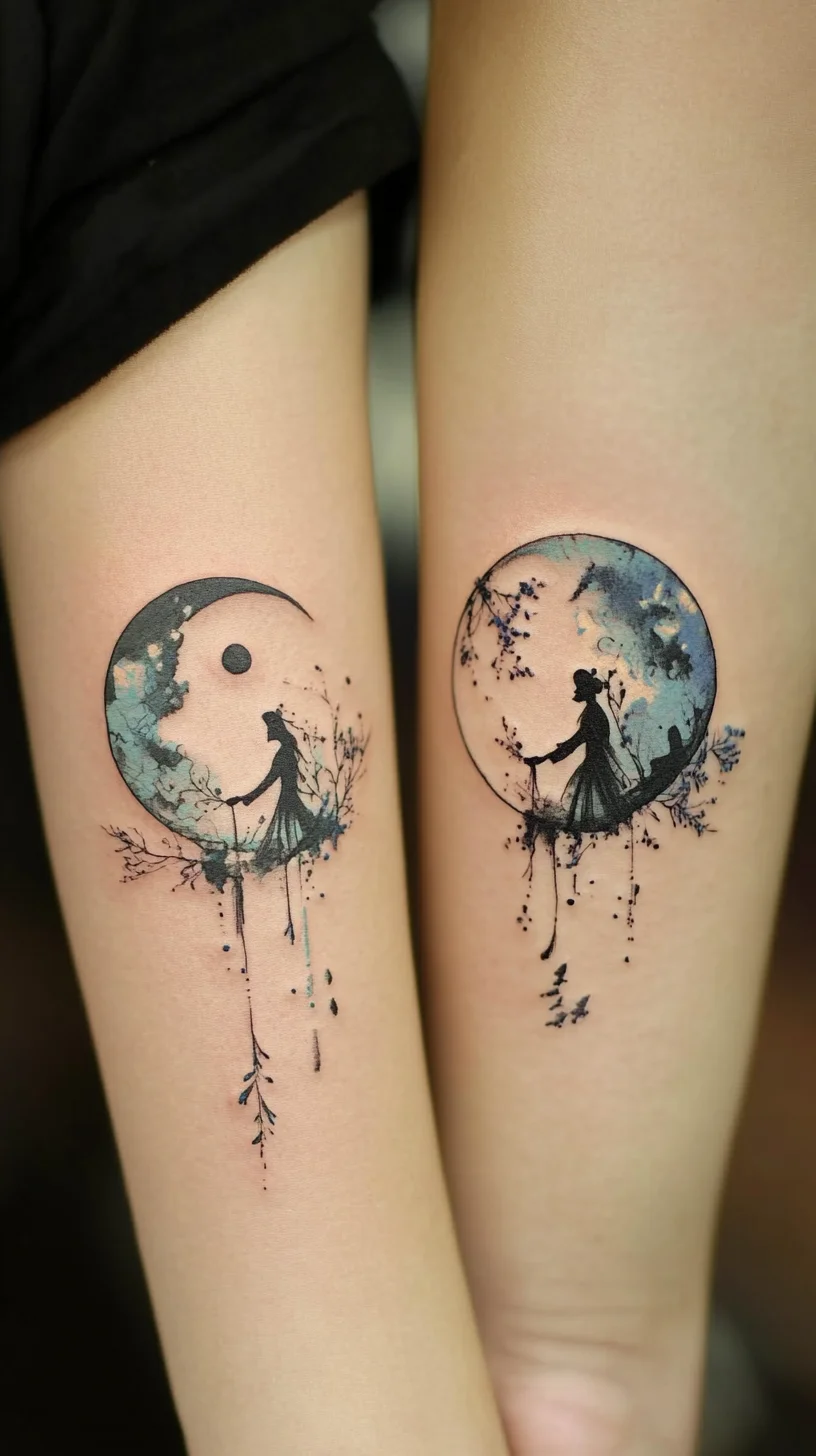 Enchanting Moonlit Ink: Whimsical Tattoos Embracing Nature and Dreams