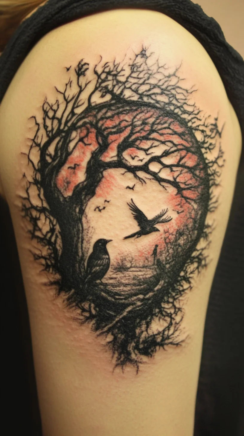 Enchanting Nature-Inspired Tattoo: A Fusion of Art and Emotion